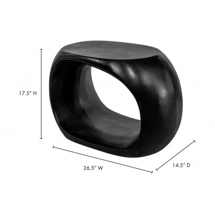 Moe's Albers Contemporary Outdoor Stool - Black