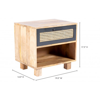 Moe's Ashton 1 Drawer Nightstand - Natural