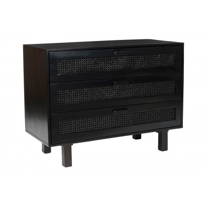 Moe's Ashton 3 Drawer Chest - Black