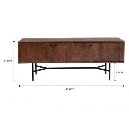 Moe's - Beck Media Cabinet in Brown