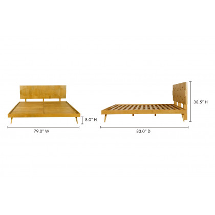 Moe's O2 Bed - Light Golden, King