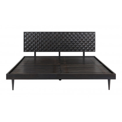 Moe's Pablo Mid-Century Modern King Size Bed - Black