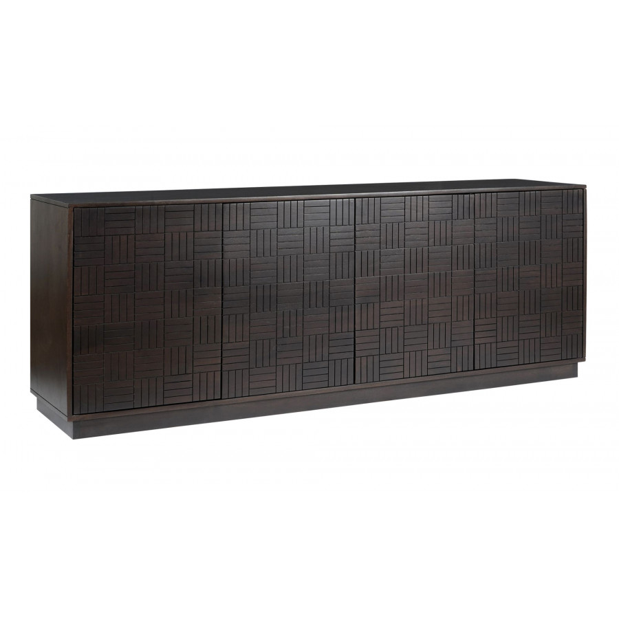 Moe's - Denman Mid-Century Modern Sideboard in Dark Brown