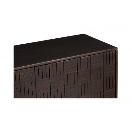 Moe's - Denman Mid-Century Modern Sideboard in Dark Brown