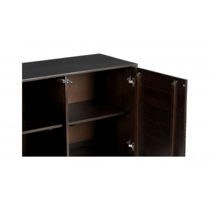 Moe's - Denman Mid-Century Modern Sideboard in Dark Brown