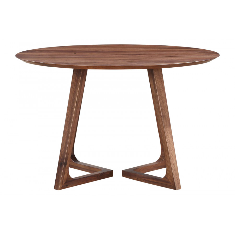 Moe's Godenza Mid-Century Modern Round Dining Table - Brown