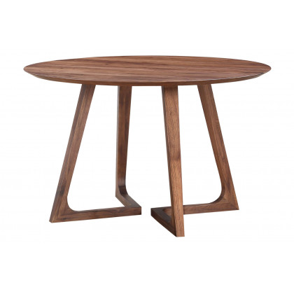 Moe's Godenza Mid-Century Modern Round Dining Table - Brown
