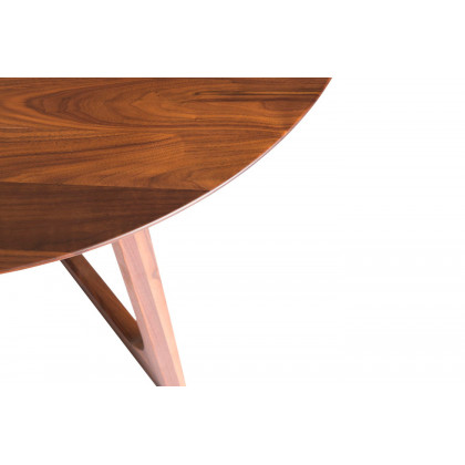 Moe's Godenza Mid-Century Modern Round Dining Table - Brown