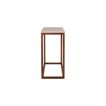 Moe's Ellis Modern Console Table - Brown, Travertine/Wood