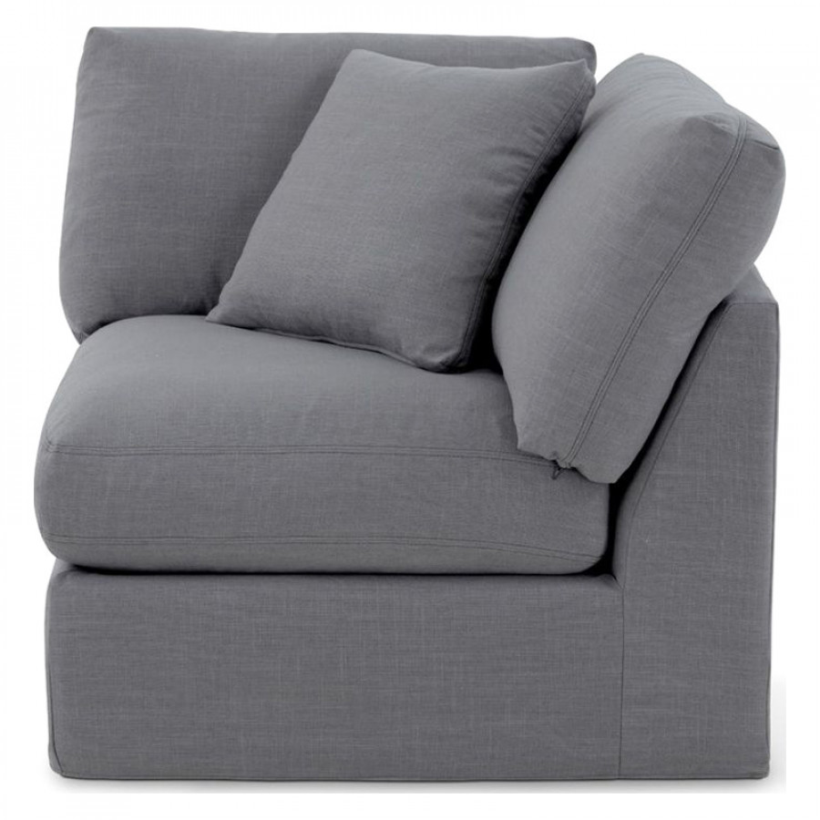 Moe's - Amara Modern Modular Corner Chair in Moonlight