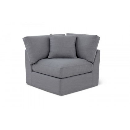 Moe's - Amara Modern Modular Corner Chair in Moonlight