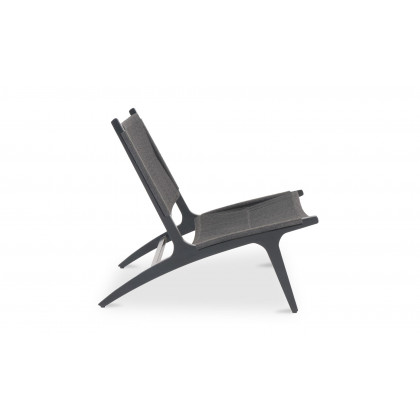 Moe's Palma Contemporary Outdoor Lounge Chair - Black