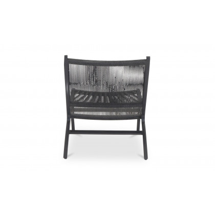 Moe's Palma Contemporary Outdoor Lounge Chair - Black