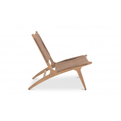 Moe's Palma Contemporary Outdoor Lounge Chair - Warm Brown