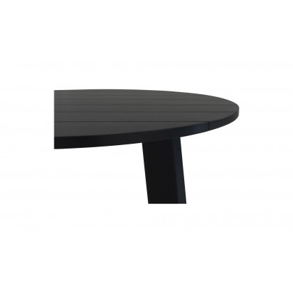 Moe's Delta Contemporary Round Outdoor Dining Table - Black