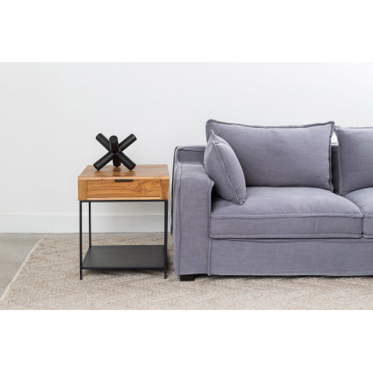 Moe's - Joliet Side Table in Beige