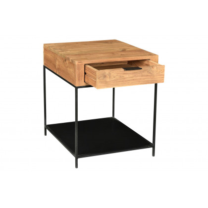 Moe's - Joliet Side Table in Beige