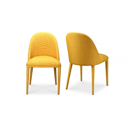 Moe's Libby Contemporary Dining Chair Set of 2 - Yellow