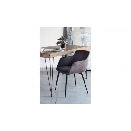 Moe's Ronda Contemporary Armchair Set of 2 - Dark Gray