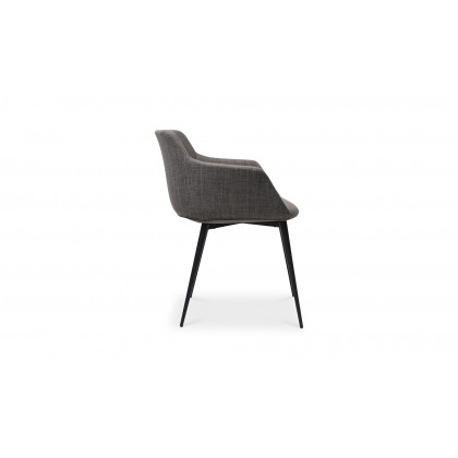 Moe's Ronda Contemporary Armchair Set of 2 - Dark Gray