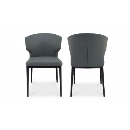 Moe's Delaney Contemporary Dining Chair Set of 2 - Gray