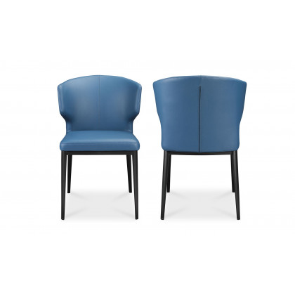 Moe's Delaney Contemporary Dining Chair Set of 2 - Sky Blue