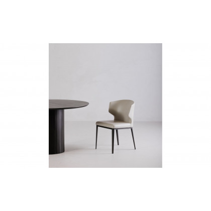 Moe's Delaney Contemporary Dining Chair Set of 2 - Beige