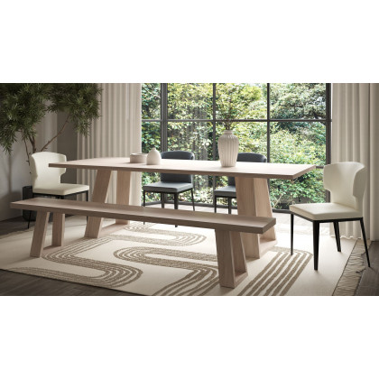 Moe's Delaney Contemporary Dining Chair Set of 2 - Beige