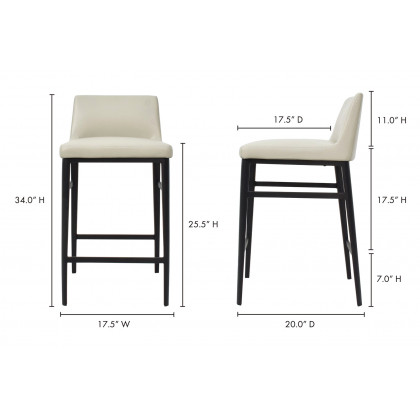 Moe's Baron Counter Stool - Beige