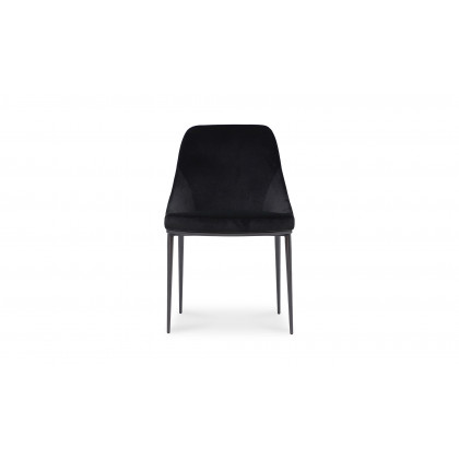 Moe's Sedona Contemporary Dining Chair Set of 2 - Shadowed Black Velvet