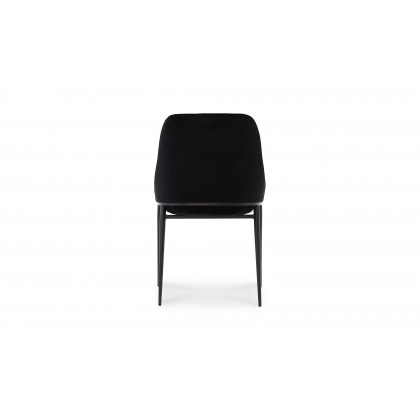 Moe's Sedona Contemporary Dining Chair Set of 2 - Shadowed Black Velvet