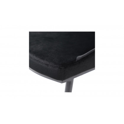 Moe's Sedona Contemporary Dining Chair Set of 2 - Shadowed Black Velvet