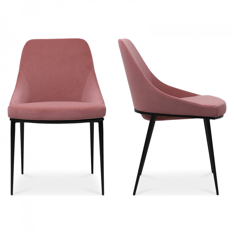 Moe's Sedona Contemporary Dining Chair Set of 2 - Pink