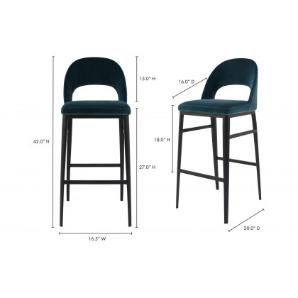 Moe's - Roger Bar Stool in Blue