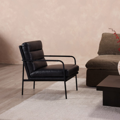 Moe's Verlaine Chair - Raven Black