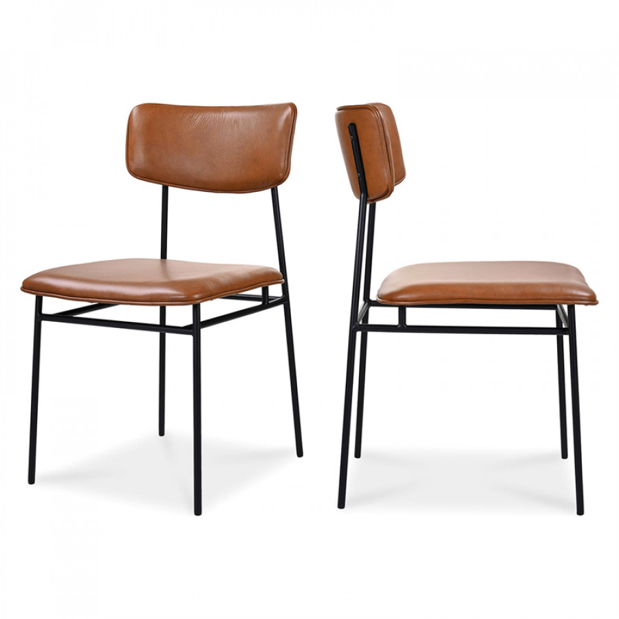 Moe's Sailor Modern Dining Chair Set of 2 - Brown