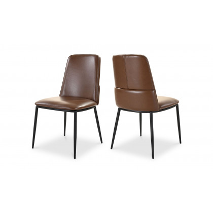 Moe's Douglas Contemporary Dining Chair Set of 2 - Dark Brown