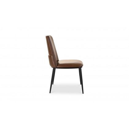 Moe's Douglas Contemporary Dining Chair Set of 2 - Dark Brown