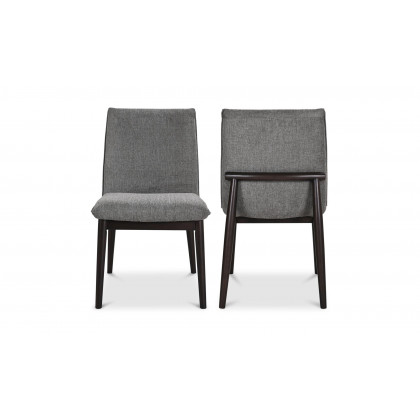 Moe's Charlie Modern Dining Chair Set of 2 - Dark Gray