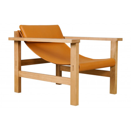 Moe's Annex Lounge Chair - Hazel Brown Leather