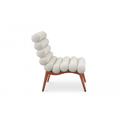 Moe's Arlo Contemporary Accent Chair - Off White