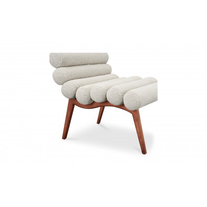 Moe's Arlo Contemporary Accent Chair - Off White