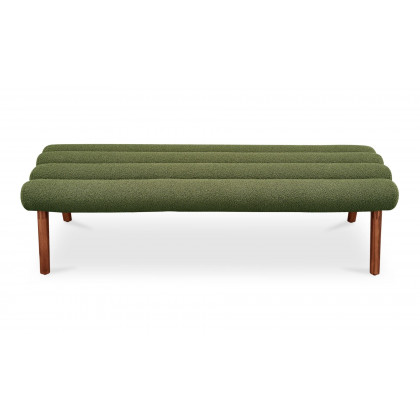 Moe's Arlo Contemporary Bench - Dark Green