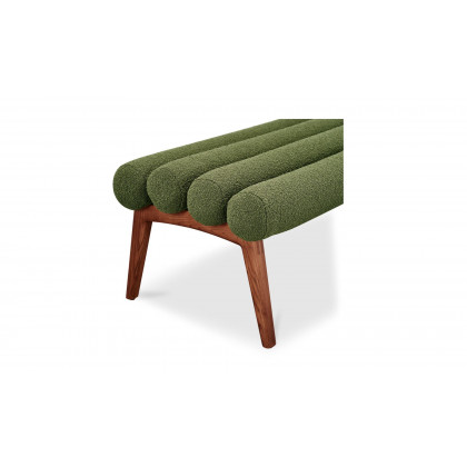 Moe's Arlo Contemporary Bench - Dark Green