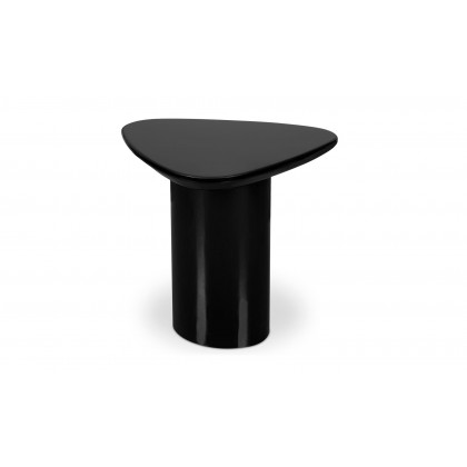 Moe's Eden Modern Triangular Accent Table - Black Lacquer