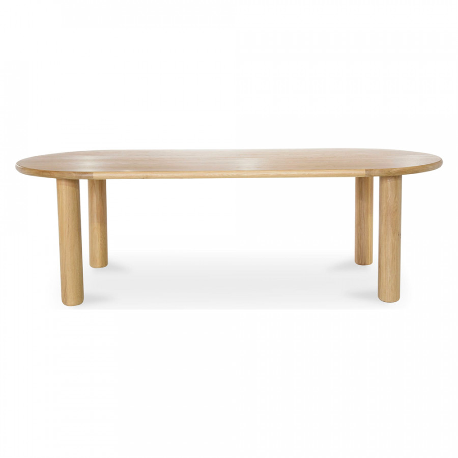 Moe's Milo Contemporary Oval Dining Table - Oak, Small