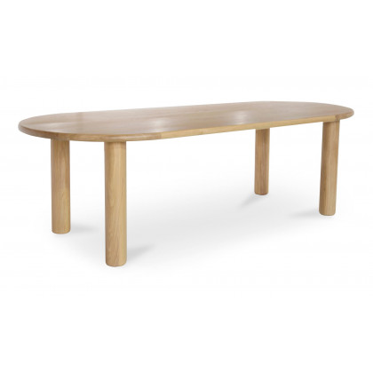 Moe's Milo Contemporary Oval Dining Table - Oak, Small