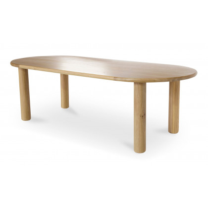 Moe's Milo Contemporary Oval Dining Table - Oak, Small