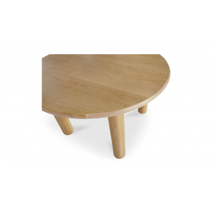 Moe's Milo Contemporary Round Dining Table - Oak, Small