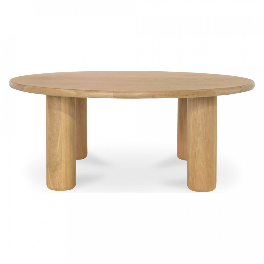 Moe's - Milo Contemporary Round Coffee Table in Oak